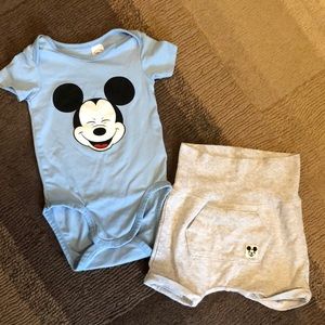 H&M Disney Organic Cotton Matching Set size 4-6 M